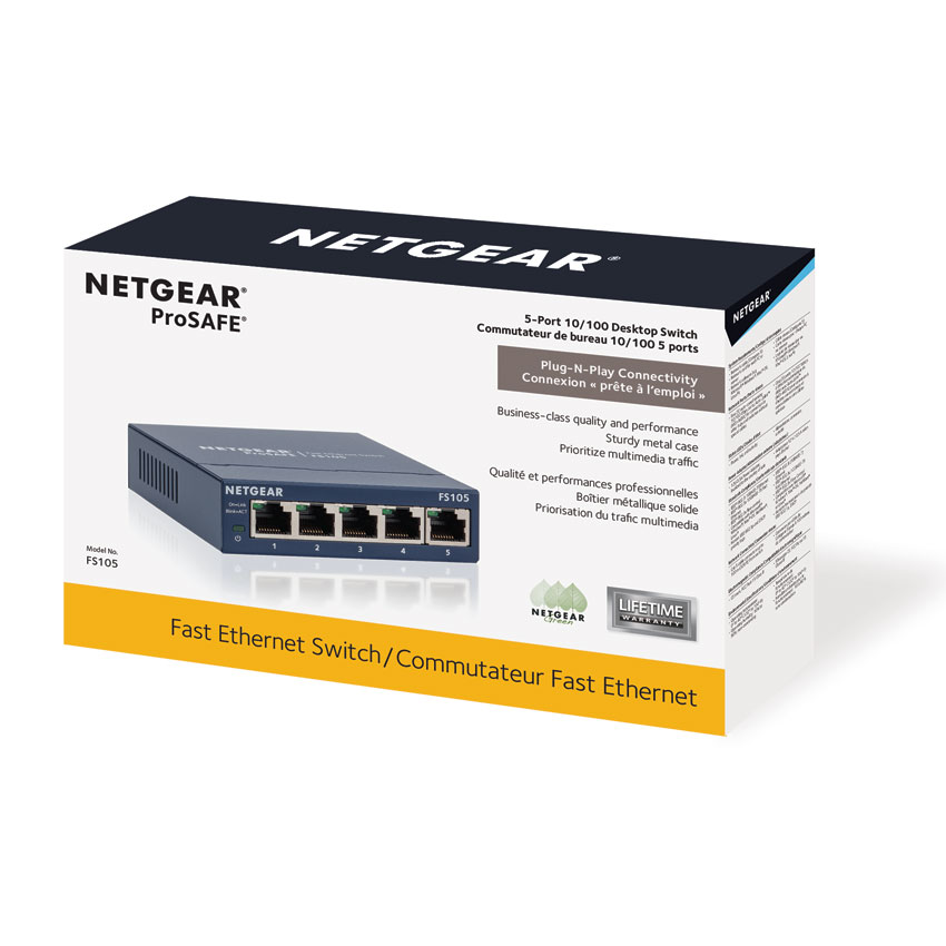 NETGEAR ProSafe 5-Port Fast Ethernet Switch