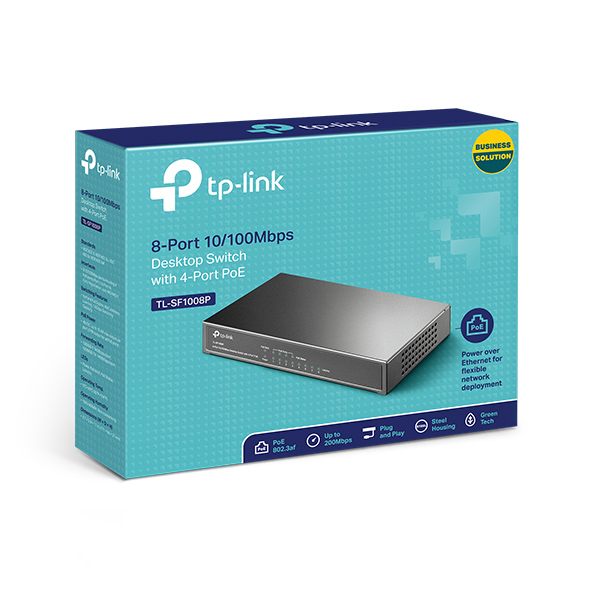 TP Link 8 Port Switch with 4 Port PoE