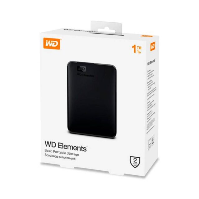 Western Digital 1TB Elements Portable USB 3.0 External Hard Drive