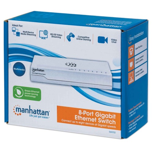 MANHATTAN 8 Port Gigabit Ethernet Switch
