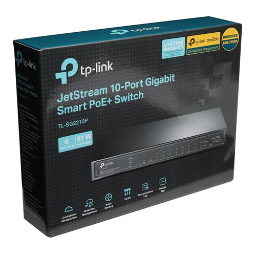 TP Link JetStream 10 Port Gigabit PoE Switch