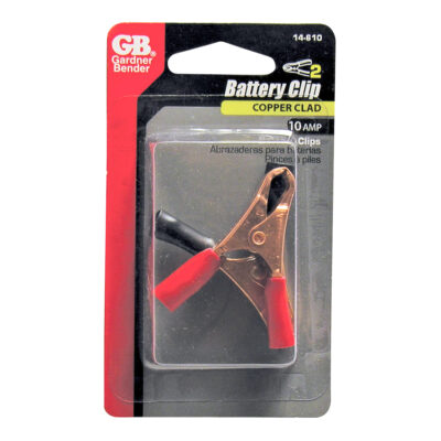 GB Gardner Bender 10Amp Copper Clad Insulated Battery Clamp