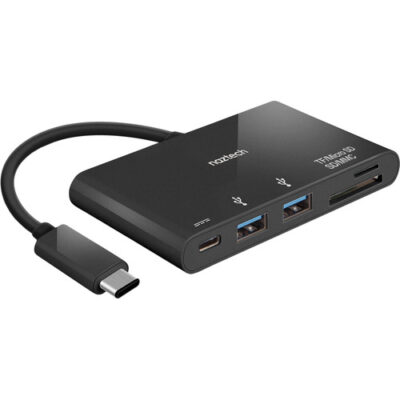 Naztech USB-C hub 5USB- C, 2xusb 3.0, micro SD, SD/MMC